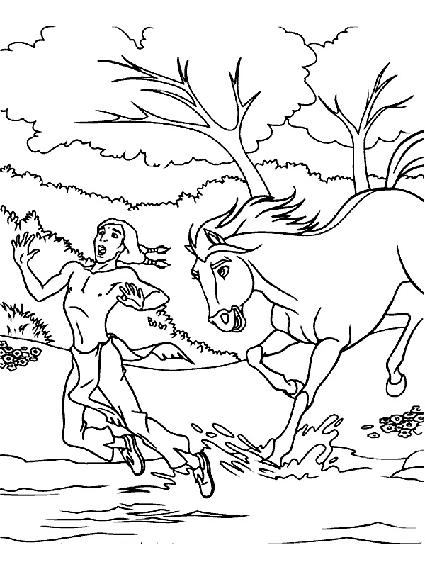 Dibujos para colorear de Spirit: El corcel indomable, Plantillas ...
