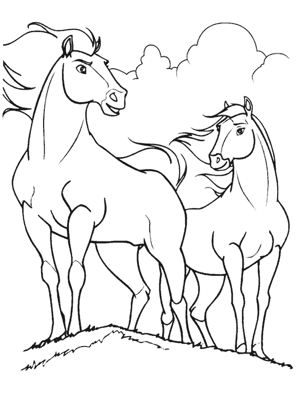 Dibujos para colorear de Spirit: El corcel indomable, Plantillas ...