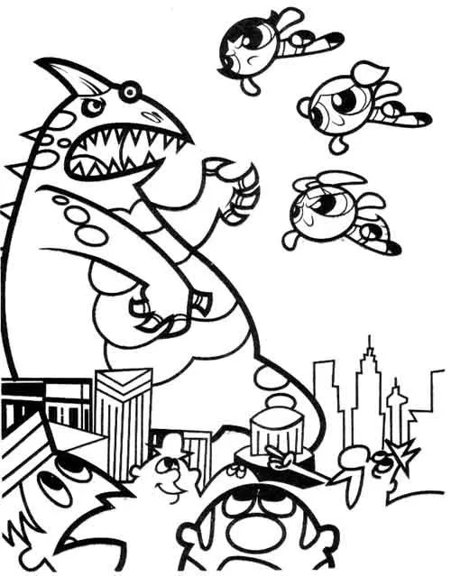 dibujos para colorear de las supernenas ::mundopeke.com