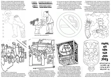 Dibujos para colorear día sin tabaco | Manualidades ... Dibujos para colorear día sin tabaco | Manualidades ...