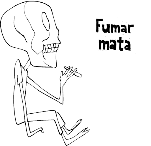 Dibujos para colorear día sin tabaco - Manualidades Infantiles