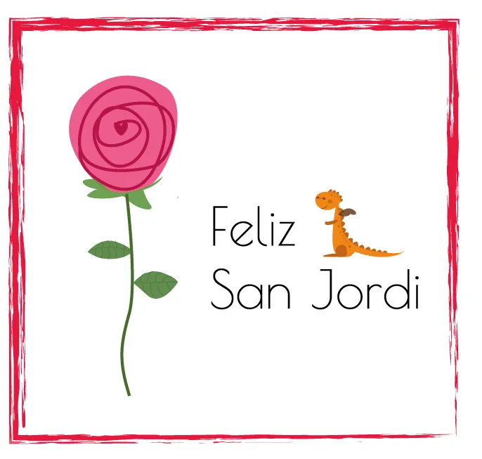 Dibujos para Colorear: Tarjetas y dibujos de Sant Jordi para imprimir Dibujos para Colorear: Tarjetas y dibujos de Sant Jordi para imprimir