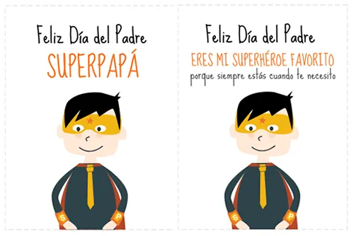 Dibujos para Colorear: Tarjetas Día del Padre Dibujos para Colorear: Tarjetas Día del Padre