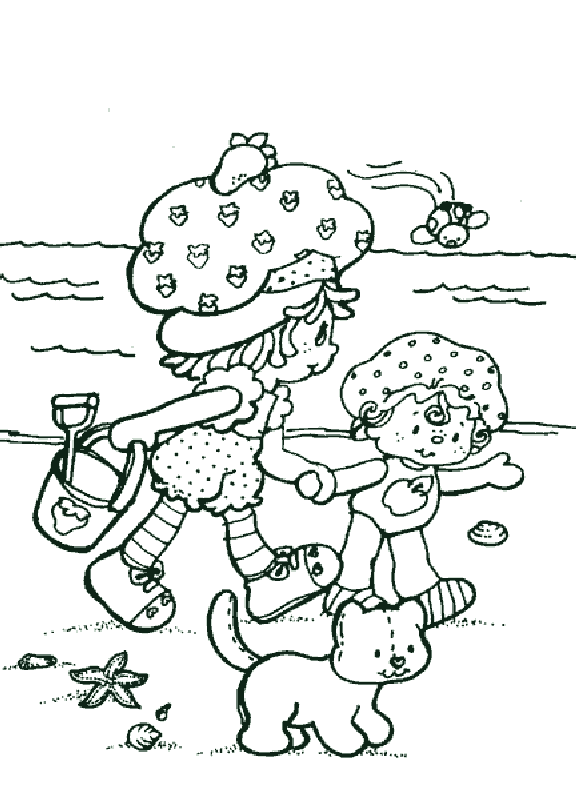 Dibujo para colorear de frutillita y sus amigas - Imagui