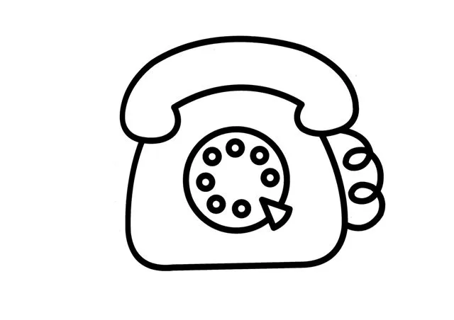 Dibujos para colorear de un telefono - Imagui