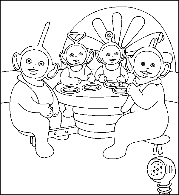 DIBUJOS PARA COLOREAR DE LOS TELETUBBIES:TELETUBBIES COMIENDO EN ... DIBUJOS PARA COLOREAR DE LOS TELETUBBIES:TELETUBBIES COMIENDO EN ...