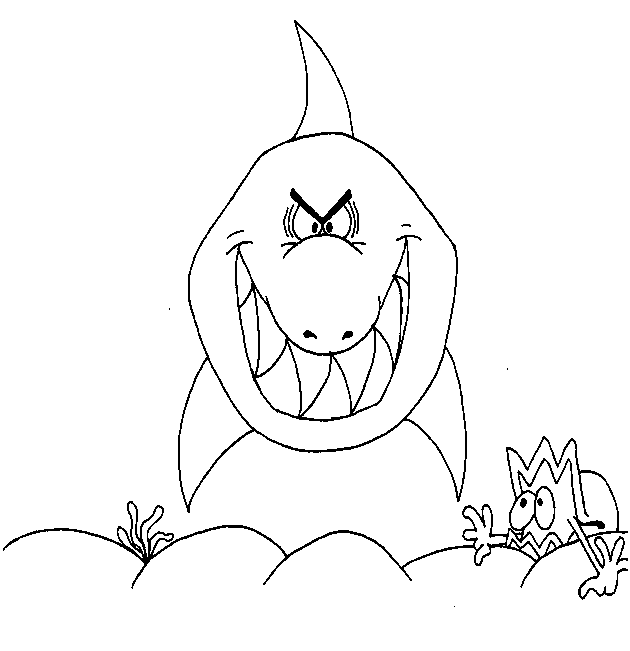 Dibujos para colorear de Tiburones, Selachimorpha, Plantillas para ...