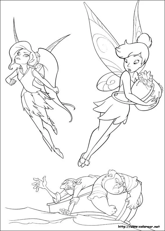 Dibujos para colorear de Tinker Bell : Hadas y piratas Dibujos para colorear de Tinker Bell : Hadas y piratas