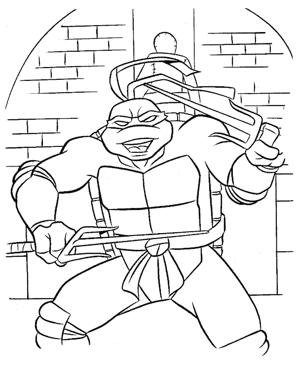 Dibujos para colorear de Las Tortugas Ninja, Plantillas para ...