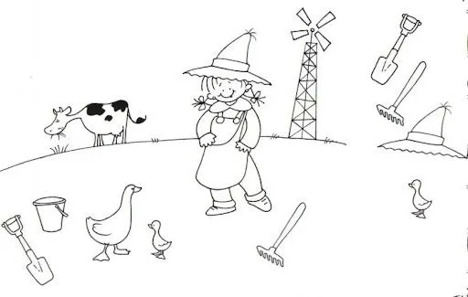 Dibujos para colorear de trabajos del campo - Imagui Dibujos para colorear de trabajos del campo - Imagui