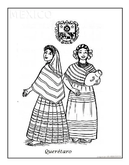 Dibujos para colorear trajes típicos mexicanos | Jugar y colorear ... Dibujos para colorear trajes típicos mexicanos | Jugar y colorear ...