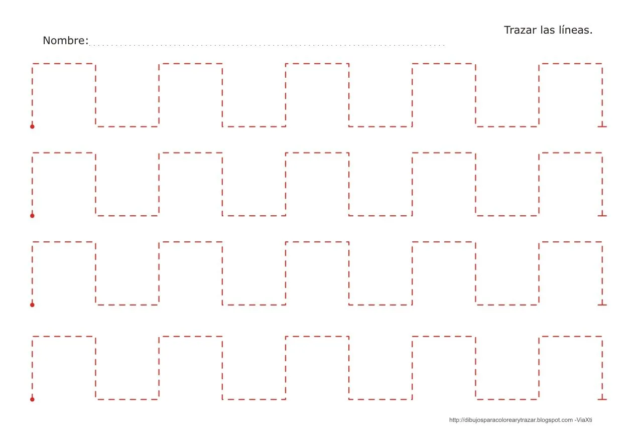 Trazar lineas para niños - Imagui