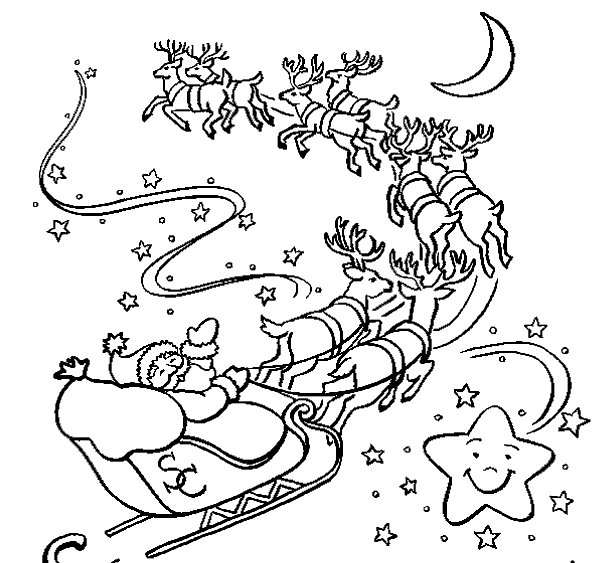 Dibujos para colorear de Trineos de navidad, Plantillas para ... Dibujos para colorear de Trineos de navidad, Plantillas para ...