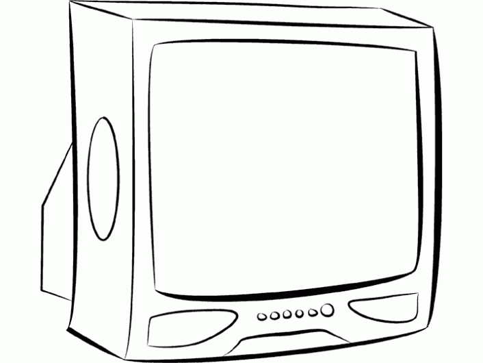 Dibujos para colorear tv - Imagui