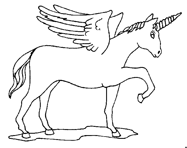 Dibujos para colorear de Unicornio, Plantillas para colorear de ...