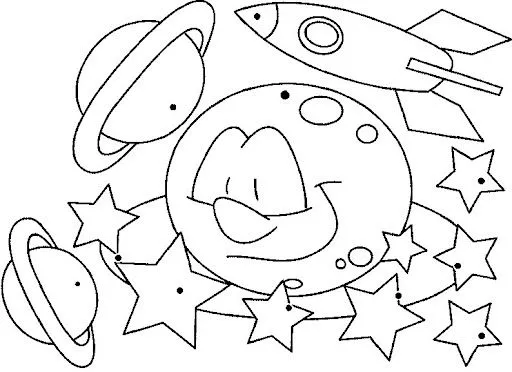 DIBUJOS PARA COLOREAR EL UNIVERSO | Dibujos para colorear