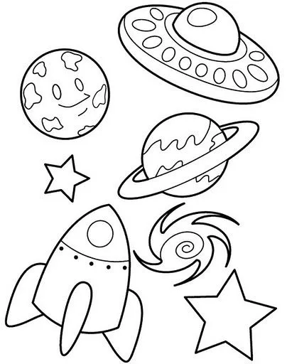 DIBUJOS PARA COLOREAR EL UNIVERSO | Dibujos para colorear