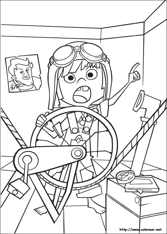 Dibujos para colorear de Up, una aventura de altura Dibujos para colorear de Up, una aventura de altura