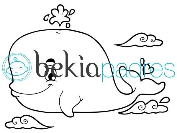 Ballena: dibujo para colorear