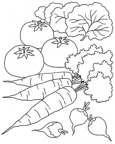 DIBUJOS PARA COLOREAR VERDURAS | Dibujos para colorear DIBUJOS PARA COLOREAR VERDURAS | Dibujos para colorear