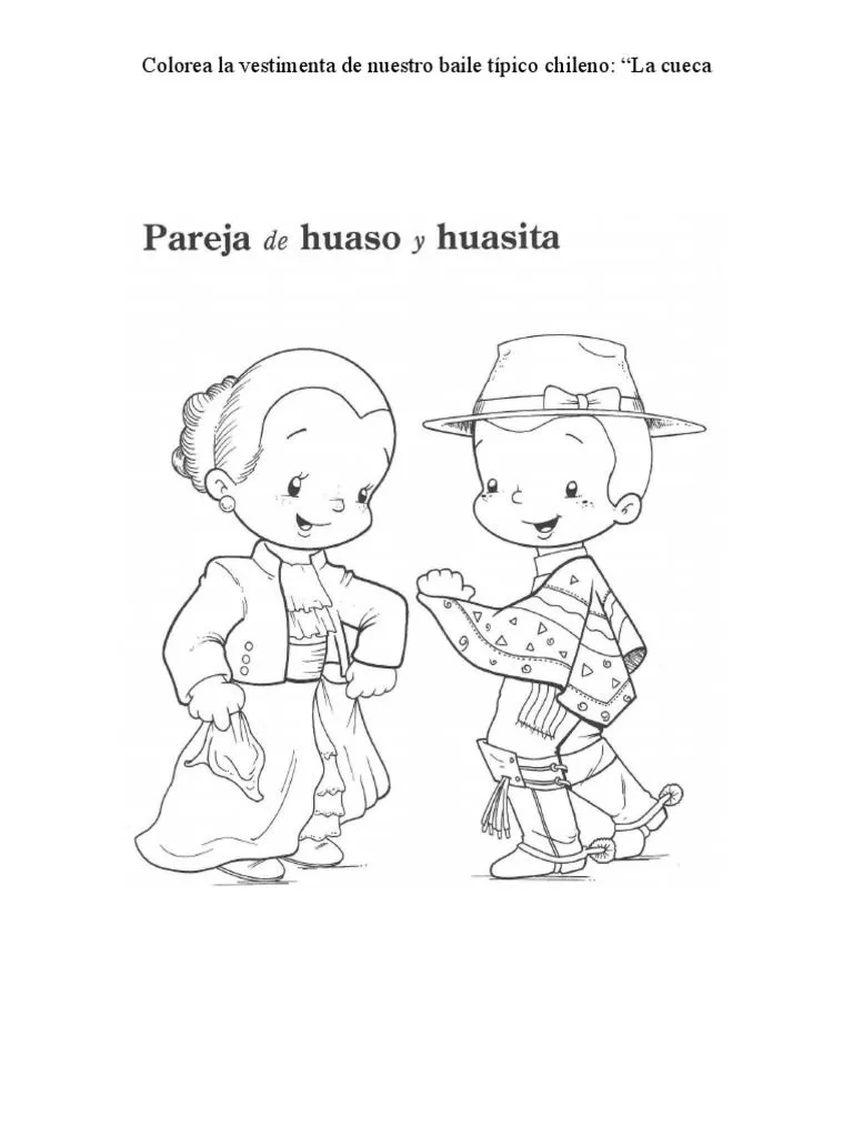 Dibujos para Colorear Vestimenta de Nuestro Baile Nacional - Memorama | PDF Dibujos para Colorear Vestimenta de Nuestro Baile Nacional - Memorama | PDF