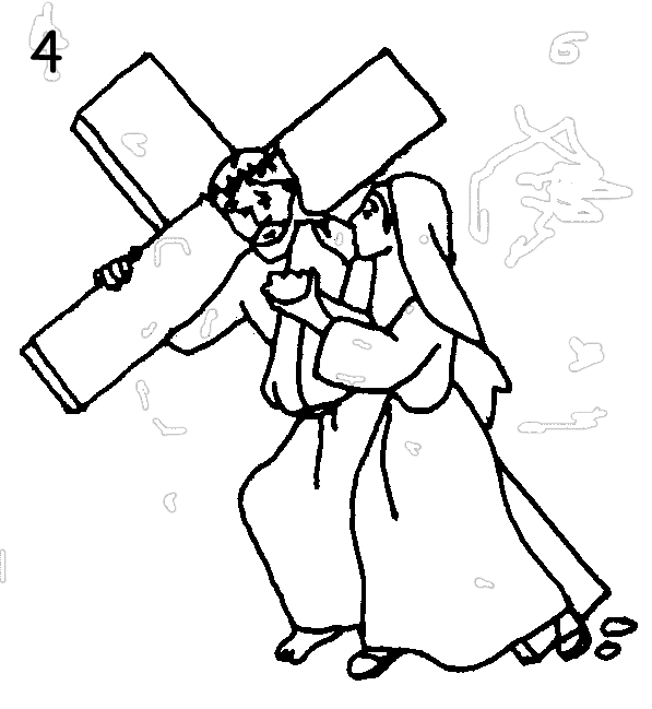 DIBUJOS COLOREAR VIA CRICIS SEMANA SANTA