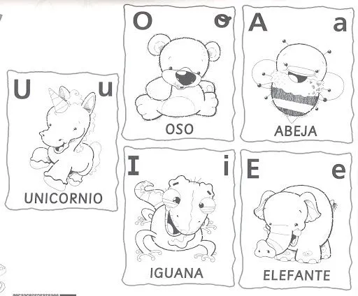 Dibujos para colorear vocales a e i o u - Imagui Dibujos para colorear vocales a e i o u - Imagui