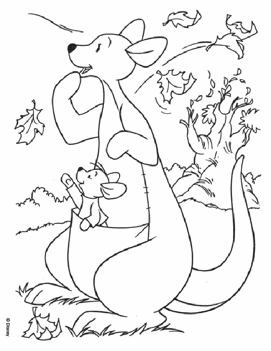 DIBUJOS PARA COLOREAR DE WINNIE THE POOH:MAMA CANGURO KANGU Y SU ... DIBUJOS PARA COLOREAR DE WINNIE THE POOH:MAMA CANGURO KANGU Y SU ...