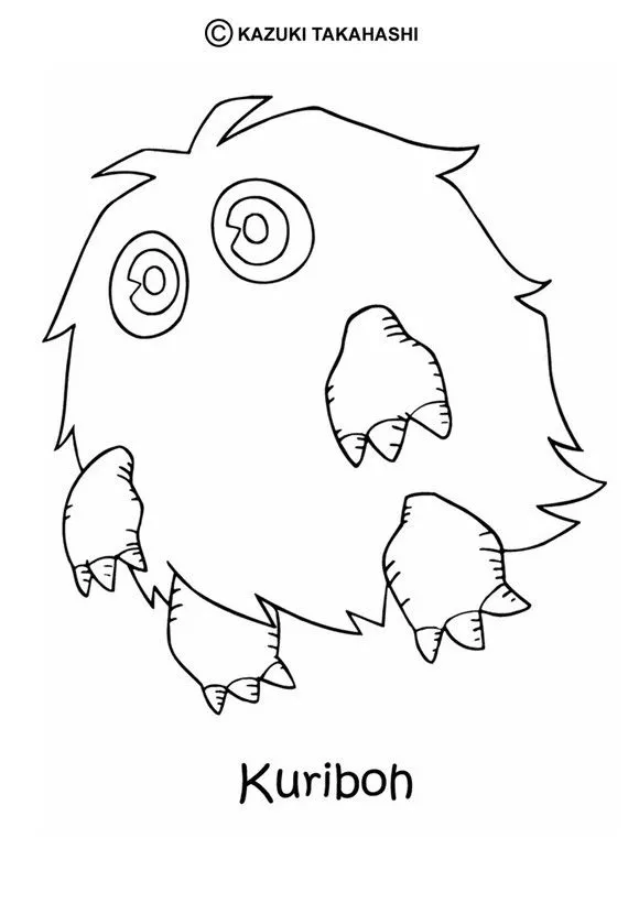 Dibujos para colorear de YU GI OH, Kuriboh para imprimir Dibujos para colorear de YU GI OH, Kuriboh para imprimir