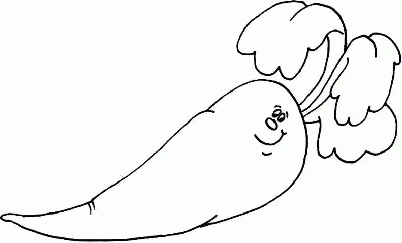 Dibujos para colorear zanahoria - Imagui
