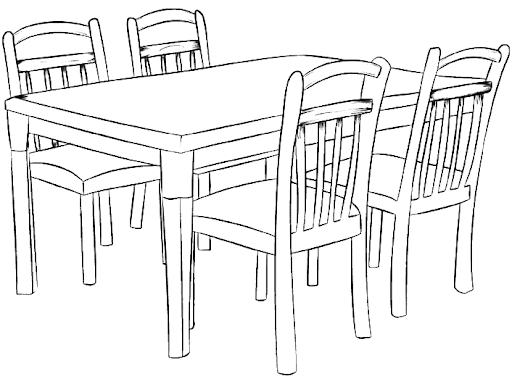 Como dibujar un comedor - Imagui