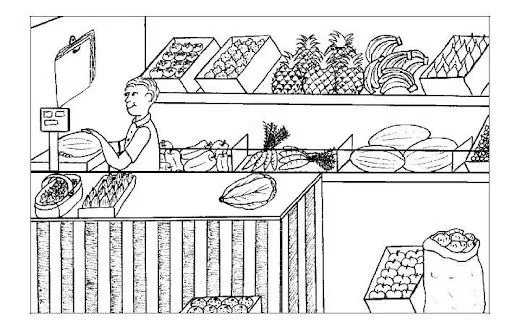 Dibujos de comercios para colorear - Imagui