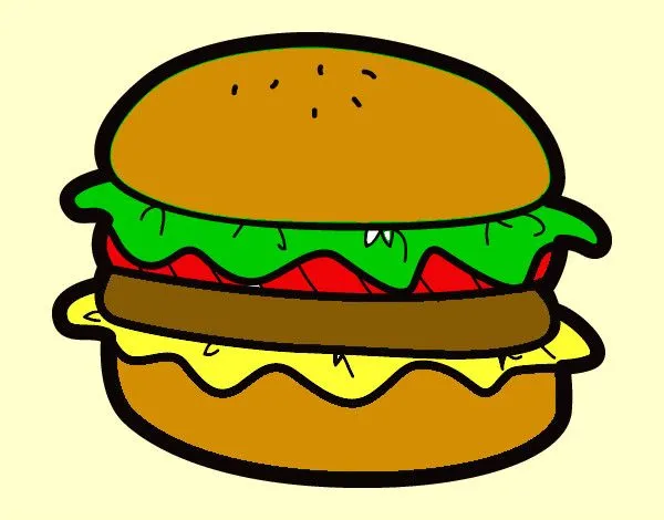 Dibujos de Comida rápida para Colorear - Dibujos.net Dibujos de Comida rápida para Colorear - Dibujos.net