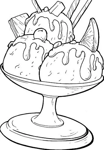 Dibujos de comidas para colorear