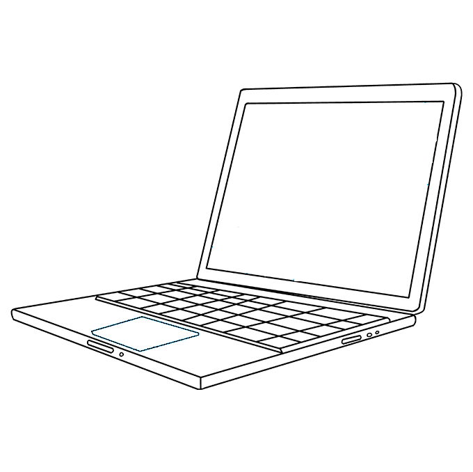 Dibujos de Computadora Portátil - Cómo dibujar Computadora Portátil paso a paso Dibujos de Computadora Portátil - Cómo dibujar Computadora Portátil paso a paso