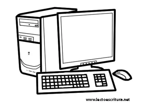 Dibujos de computadoras para imprimir y pintar | Colorear imágenes Dibujos de computadoras para imprimir y pintar | Colorear imágenes