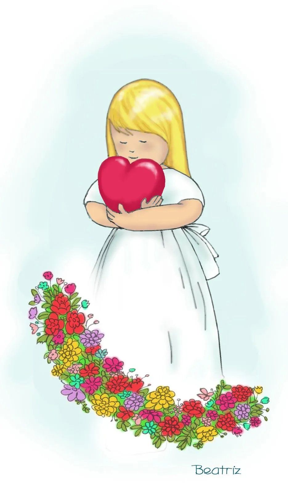 Dibujos comunión niña - Imagui