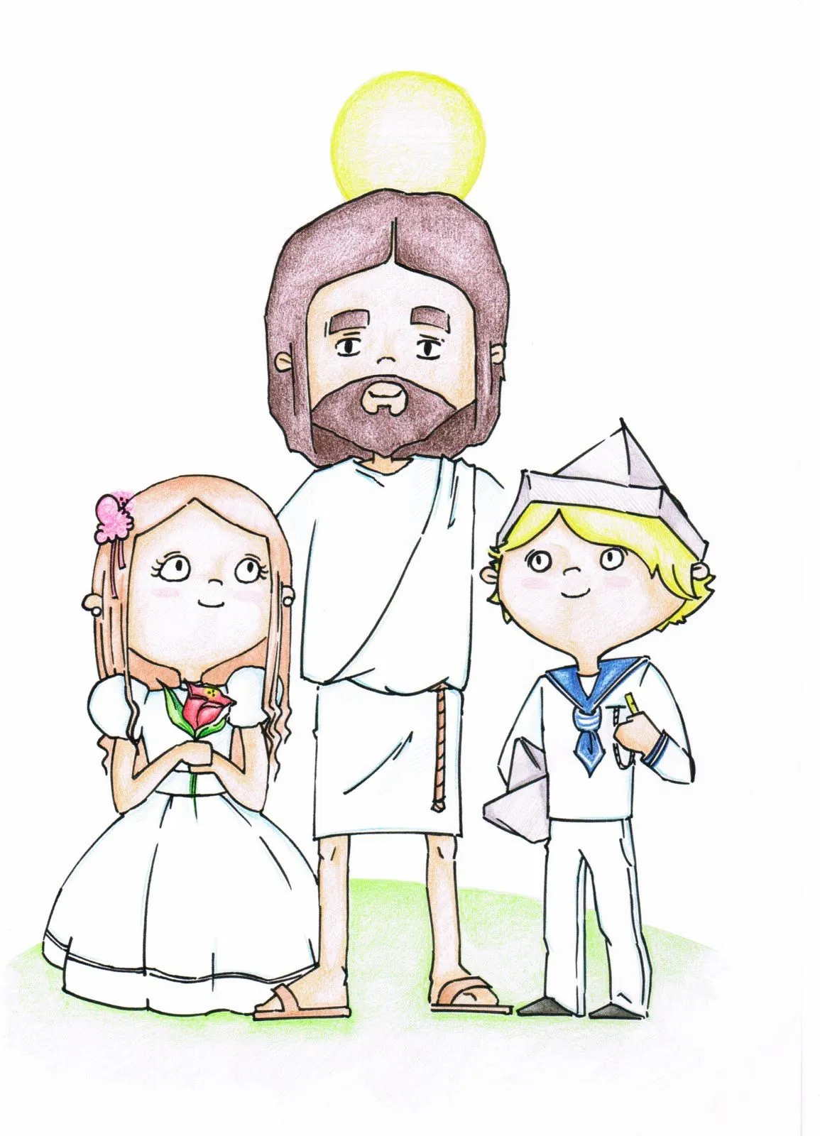 Dibujos niños primera comunión - Imagui