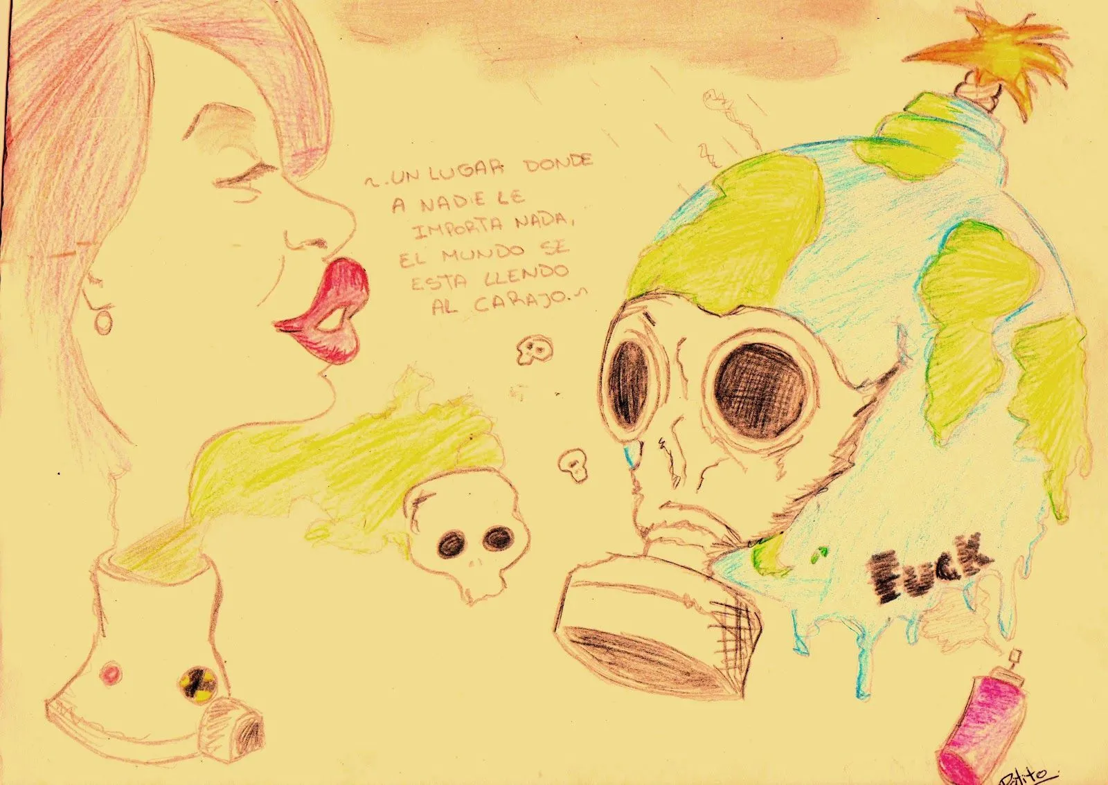 Otro de mis dibujos: La contaminacion - Taringa! Otro de mis dibujos: La contaminacion - Taringa!