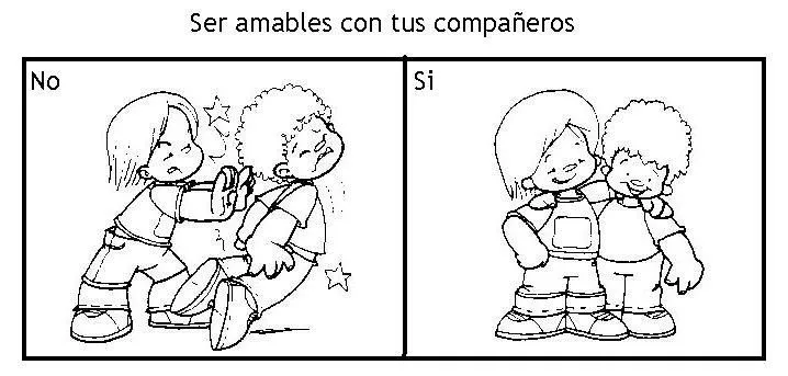 Dibujos de convivencia escolar para colorear - Imagui | escuela ...