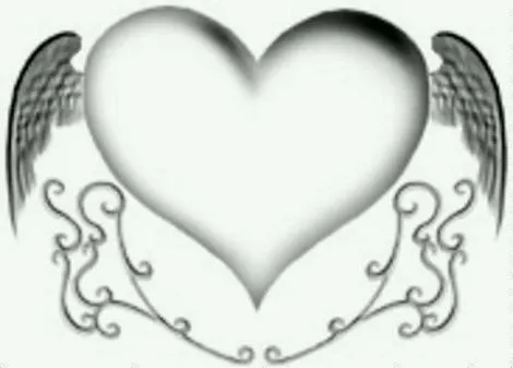 Corazones con alas de ángeles para colorear - Imagui Corazones con alas de ángeles para colorear - Imagui