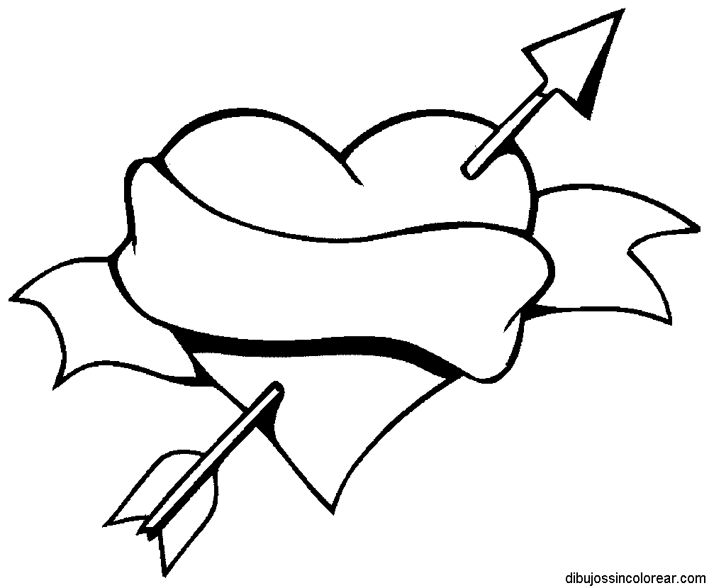 Dibujos de corazones para calcar - Imagui