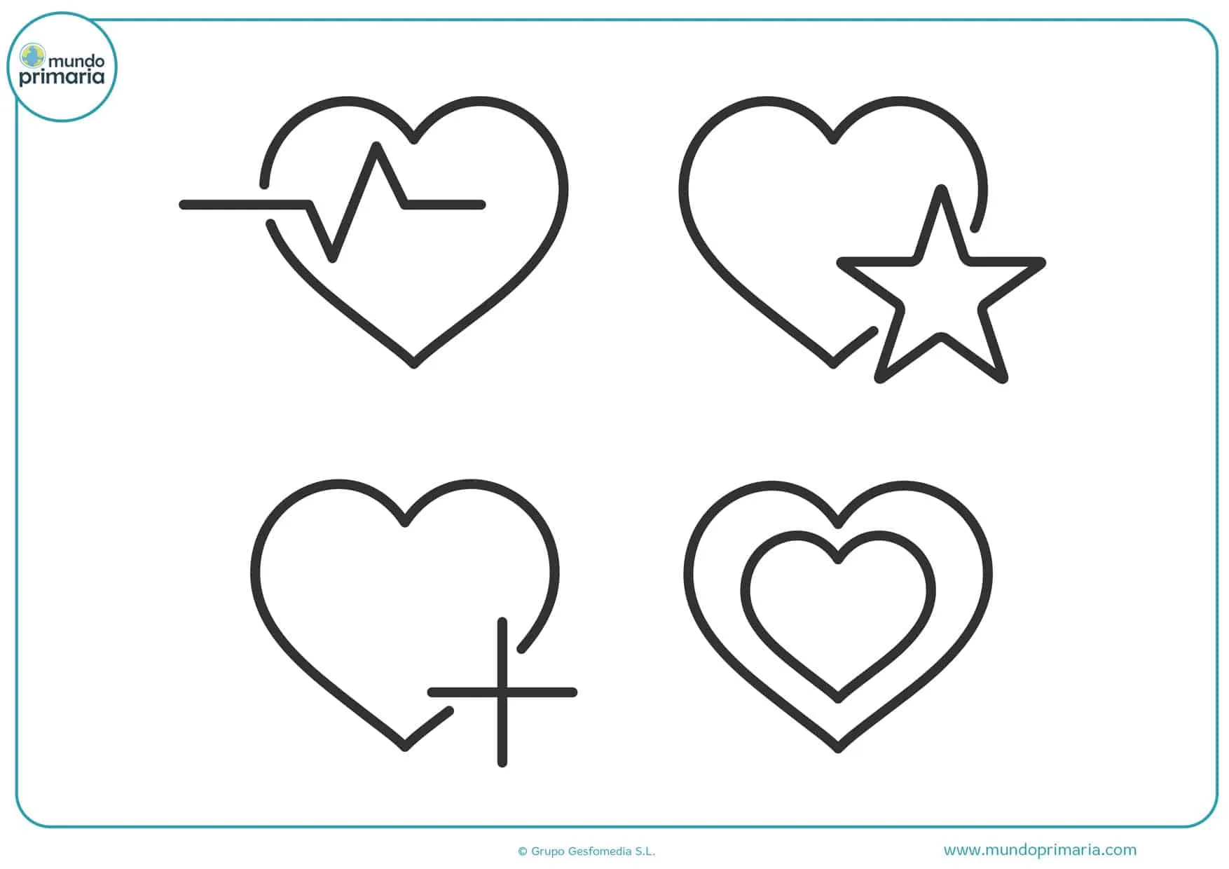 ▷ DIBUJOS DE CORAZONES ❤️ Descargar e Imprimir ▷ DIBUJOS DE CORAZONES ❤️ Descargar e Imprimir