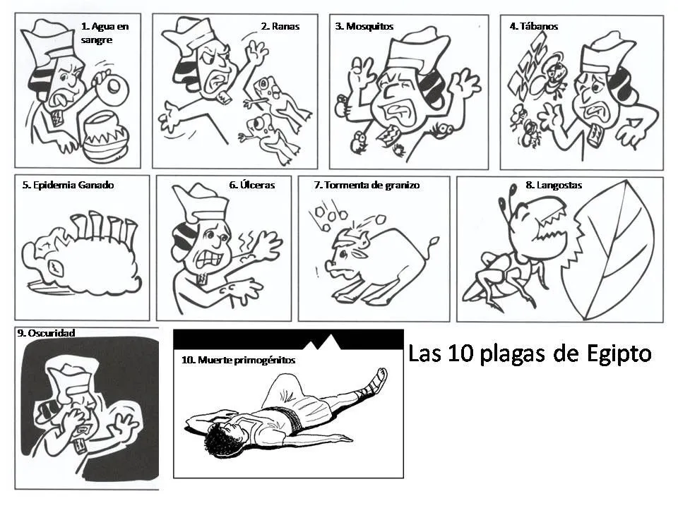 Dibujos Cristianos Para Colorear: 10 Plagas de Egipto para colorear Dibujos Cristianos Para Colorear: 10 Plagas de Egipto para colorear