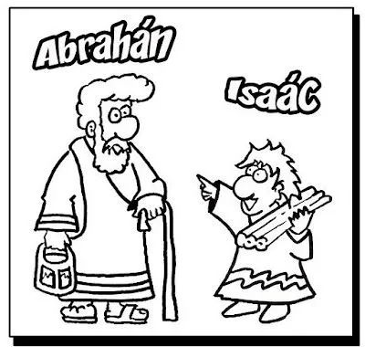 Dibujos Cristianos Para Colorear: Colorear a Abraham e Isaac Dibujos Cristianos Para Colorear: Colorear a Abraham e Isaac