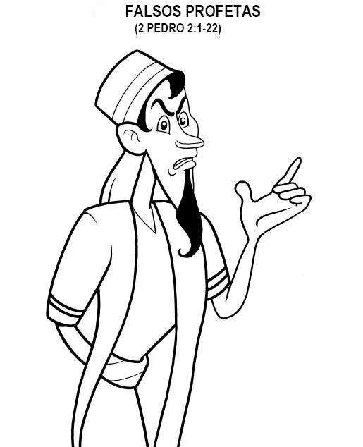 Dibujos Biblicos: Falsos Profetas para colorear ~ Dibujos ...