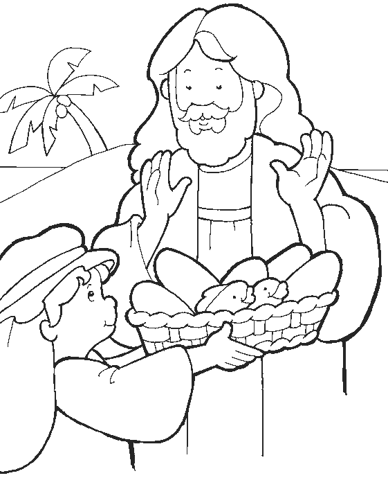 Milagros de jesus para colorear - Imagui
