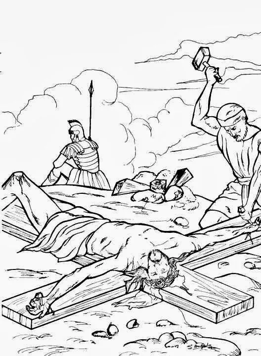 Dibujos Cristianos Para Colorear: Dibujos de Jesus Crucificado ...