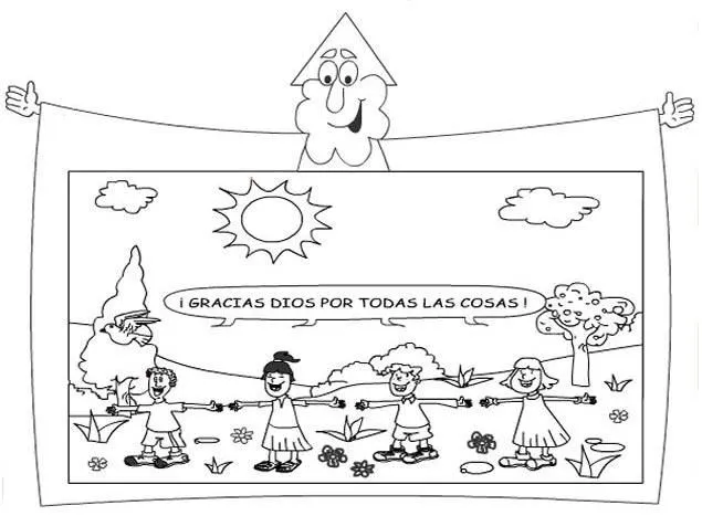 Dibujos cristianos para colorear: Gracias a Dios por todas las ... Dibujos cristianos para colorear: Gracias a Dios por todas las ...