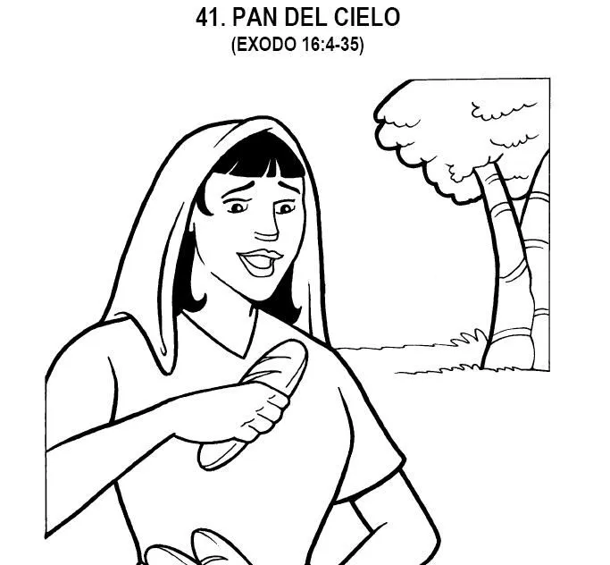 Pan del Cielo - Maná - Exodo 16:4-35 ~ Dibujos Cristianos Para ... Pan del Cielo - Maná - Exodo 16:4-35 ~ Dibujos Cristianos Para ...
